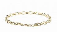 14k Yellow Gold Link Bracelet, 7.5