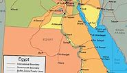 Karta Egipta i satelitska slika - Geologija - 2024