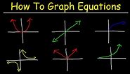 How To Graph Equations - Linear, Quadratic, Cubic, Radical, & Rational Functions