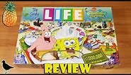 Spongebob Squarepants Edition Game of Life Board Game Review | Board Game Night