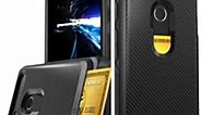 Google Pixel 2 XL Case, Vena [vSkin] Credit Card Slot Holder [Carbon Fiber Design | Shock Absorption] Hybrid TPU Slim Protection Case Cover for Google Pixel 2 XL