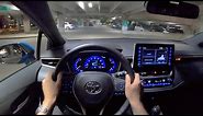 2019 Toyota Corolla XSE Hatchback (6-Speed Manual) - POV Night Drive (Binaural Audio)