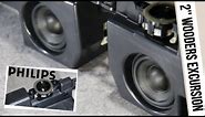 Philips CINEOS 2 way TV Speakers | PSS 2441 257 30063 Sound & Bass test