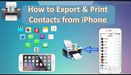 How to Export & Print Contacts from iPhone