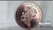 Golden State Mint - 1 oz Fascist Axe MiniMintage copper bullion round/ Silver Shield