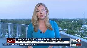 Lightning safety tips during a thunderstorm