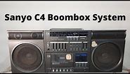 Sanyo C4 Boombox System How To Use Price And Connection IN HINDI