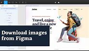 How to Download Images, Logo, Icons from Figma Design Template