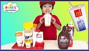 McDonald's Shake Maker & McDonald's Cash Register! Kids Pretend Play Food Happy Meal Surprise Toys