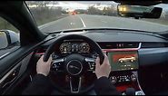 2021 Jaguar XF P300 R-Dynamic SE - POV Night Drive (Binaural Audio)