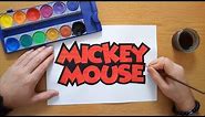 Mickey Mouse logo - Disney - painting