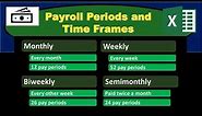 Payroll Periods and Time Frames