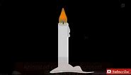 burning candle animation in microsoft power point | How to make burning candel animation