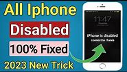iPhone is disabled connect to itunes 100% fix || how to fix iPhone disabled connect to itunes ||