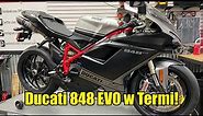 2013 Ducati 848 Evo Corse stock: DUC022655 startup and walk around.