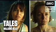 Samantha Morton & Lauren Glazier as Dee & Brooke in Tales of the Walking Dead