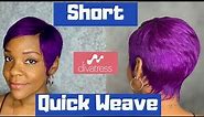 Milkyway 27 piece from DivaTress | Short Quick weave | Milky Way hair review