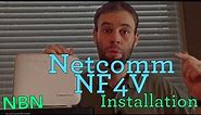 How to Setup Netcomm NF4V on NBN FTTN Internet Connection with Exetel including unboxing