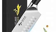 MAD SHARK Santoku Knife 8 Inch, Japanese Chef Knife, Multi-purpose Kitchen Cooking Knife for Chopping Meat and Vegetables, Ergonomic 2.0 Handle