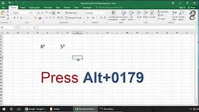 How to Type a Cubed Symbol in Excel