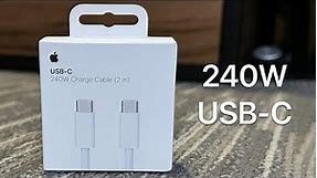 Apple 240W USB-C Cable Unboxing (2m)