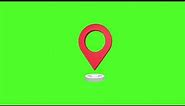 3D animated icon Maps and location green screen 4K creative commons