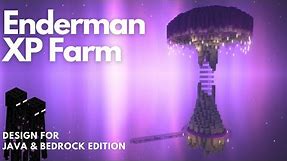 ENDERMAN XP FARM | Aesthetic Minecraft tutorial | Java & Bedrock [1.20+]
