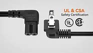 CableCreation TV Power Cord for Samsung Power Cable 2 Prong