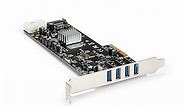 4 Port PCIe USB 3.0 Card w/ 4 Channels - USB 3.0 Cards | Add-on Cards & Peripherals | StarTech.com
