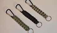 How to make a Paracord Carabiner || Key chain Lanyard || Paracord Tutorial