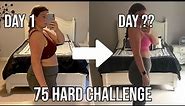 I Tried TikToks Hardest Fitness Challenge - 75 Hard | Shocking Weight Loss Results & Transformation