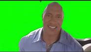 The Rock sing you're welcome meme template (green screen)