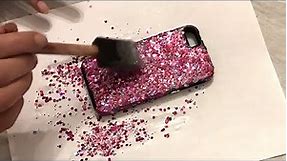 DIY Glitter Phone Case || Easy Glitter Art on Phone Case