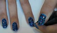 purple and blue leopard print nail tutorial