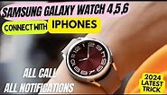 how to connect Samsung Galaxy watch 4,5,6 with iPhone 😍 | connect Samsung Galaxy watch 4 to iphone