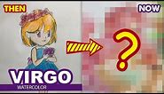 How to draw Virgo | 12 signs of the Zodiac l Then and Now by Huta chan