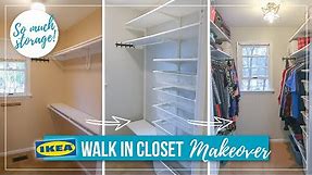 Walk In Closet DIY Makeover | Master Closet Organization | Ikea Boaxel Closet Transformation