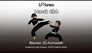 3D ANimasi Pencak SIlat [TEPAK PADUNGDUNG] | Blender 3d ANimation