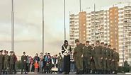 Michael Jackson visits Moscow Russia in 1993. A parade was organized for him with the Taman Guards division.