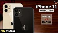 Unboxing: Apple iPhone 11 (White vs Black Color) - Look in Hand + Features