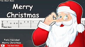 We Wish You A Merry Christmas Guitar Tutorial (Tab)