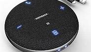 M4 Bluetooth Speakerphone Conference Microphone with AI Noise Reduction Full-Duplex AI Transcription USB Speakerphone 360° Voice Pickup Conference Speaker Home Office for Teams/Zoom, Black