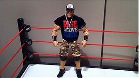 WWE ACTION INSIDER: John Cena Elite 17 Figure Review "Grim's Toy Show" Mattel Display