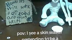 skin walker part 5 #clayart #stopmotion #cute #meme #skinwalker #creepy #homeless