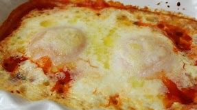 Baked Eggs - Eggs Baked in a Spicy Creamy Tomato Sauce - Father's Day Brunch Idea