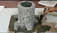 Awesome Tree Stump Ideas for Garden | Making a Tree shaped Flower Pots Easy | DIY garden