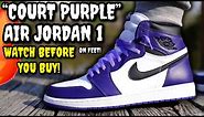Air Jordan 1 COURT PURPLE ON FEET Review! Worth $170? Watch BEFORE You BUY! (LACE SWAP INCLUDED)