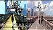 Grand Theft Auto IV (GTA IV) Liberty City - New York City Comparison - 1 of 3