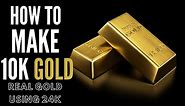 How to Make 10K Gold (Real Gold using 24K Gold Casting Grain) Guide for bench Jewelers