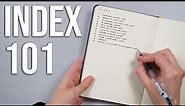 The Index Explained 💜 Bullet journal core collections